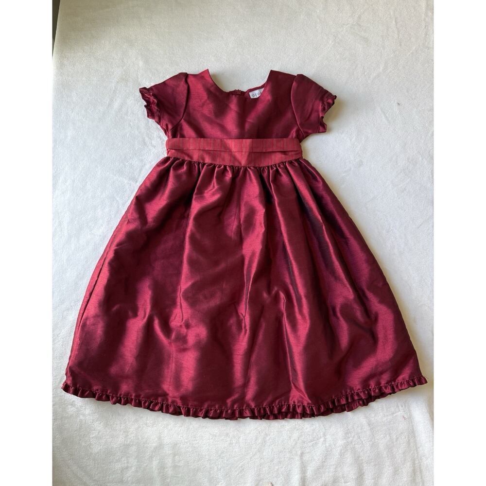 George Cherry Red Formal Girls Sz 6X Party Tie Princess Christmas‎ Formal Dress